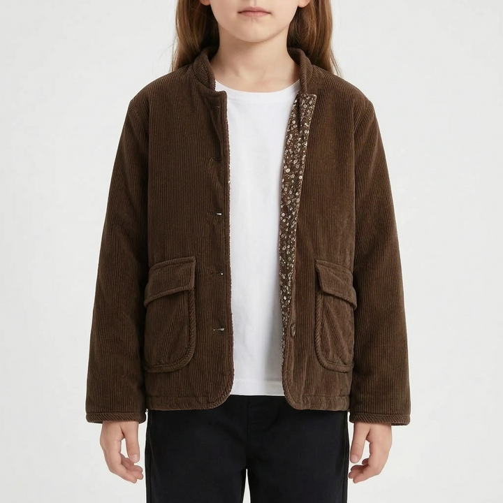 Corduroy jas dames | Casual model met knopen en grote zakken