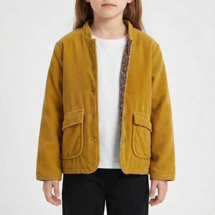 Corduroy jas dames | Casual model met knopen en grote zakken