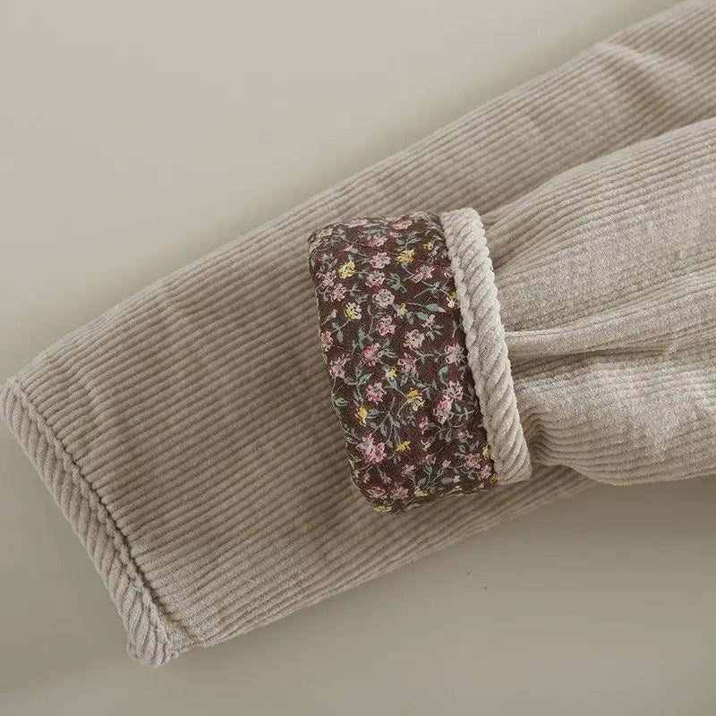 Corduroy jas dames | Casual model met knopen en grote zakken