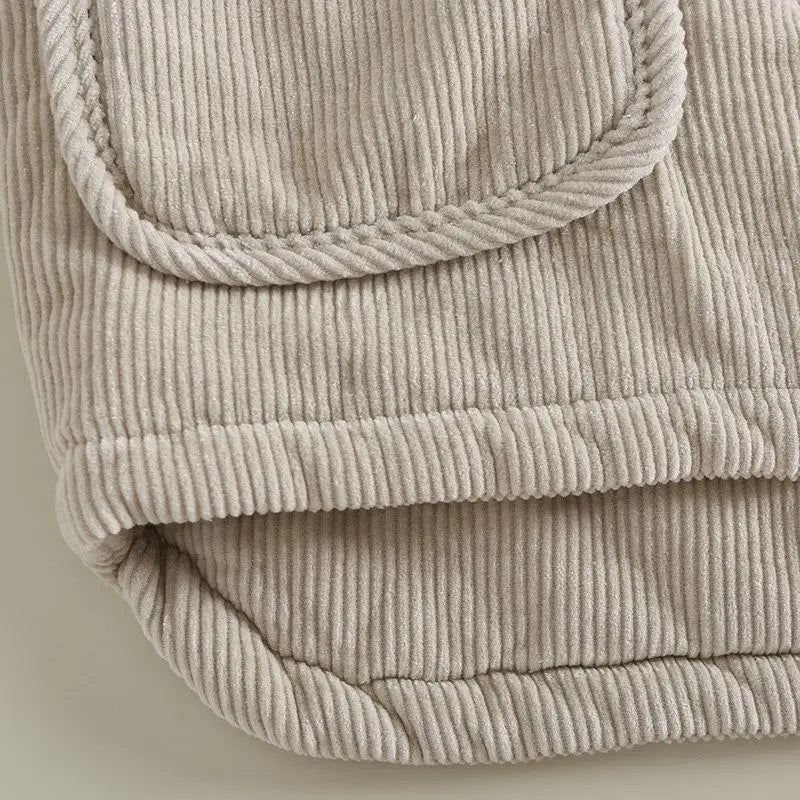 Corduroy jas dames | Casual model met knopen en grote zakken