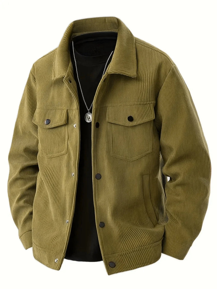 Corduroy jas heren | Ribstof jas met warme en casual look
