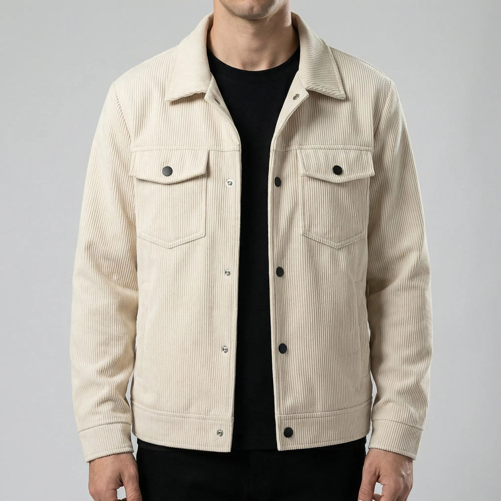 Corduroy jas heren | Ribstof jas met warme en casual look
