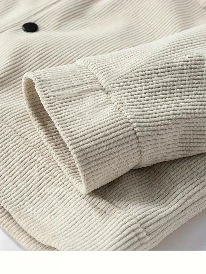 Corduroy jas heren | Ribstof jas met warme en casual look