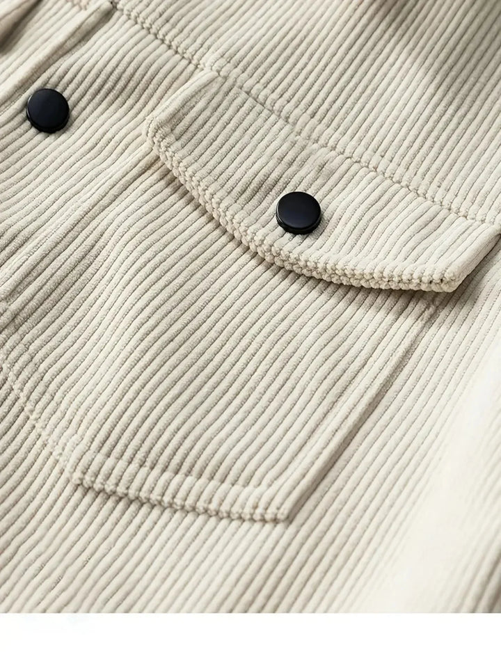 Corduroy jas heren | Ribstof jas met warme en casual look