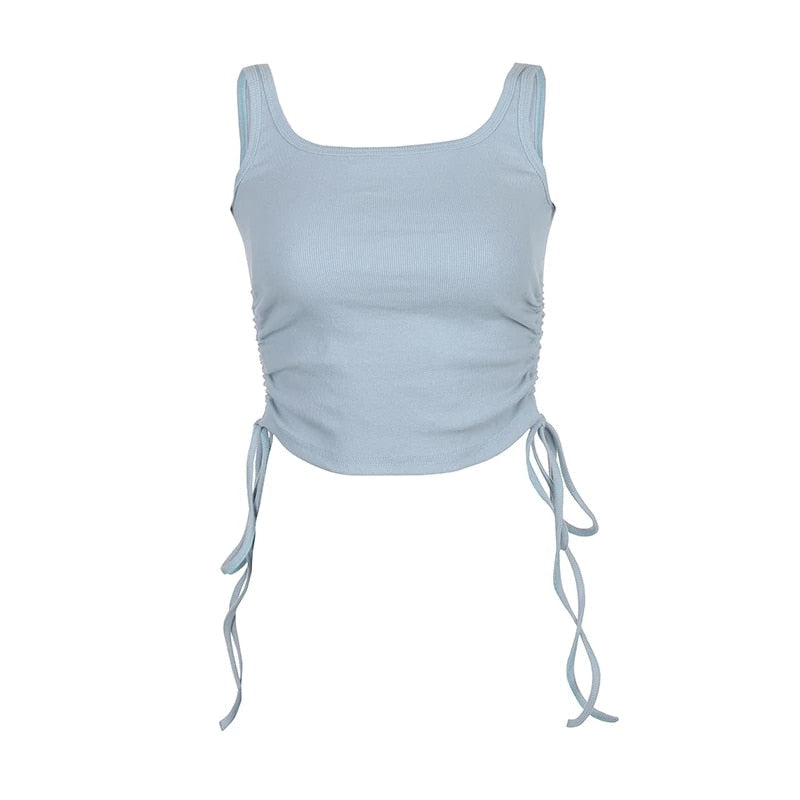 Crop top dames | Mouwloze crop top kort en stijlvol