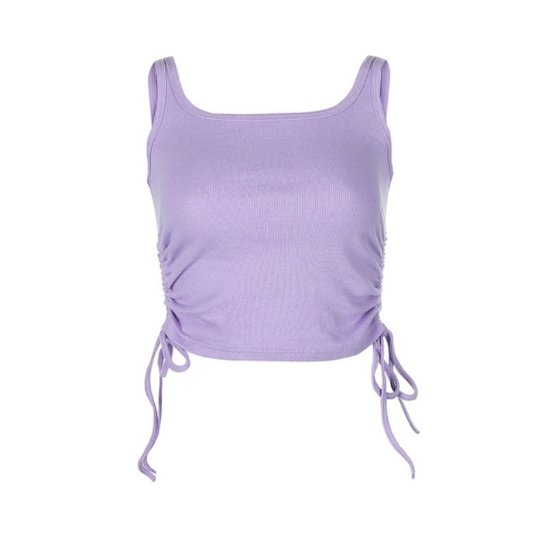Crop top dames | Mouwloze crop top kort en stijlvol