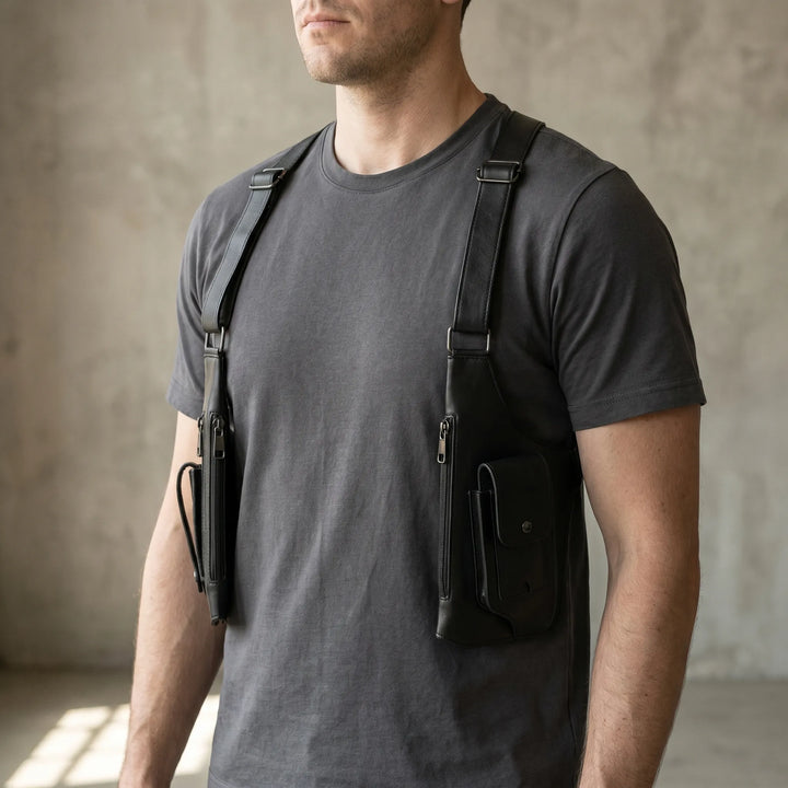 Crossbody tas | Verstelbare borsttas met meerdere vakken