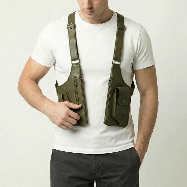 Crossbody tas | Verstelbare borsttas met meerdere vakken