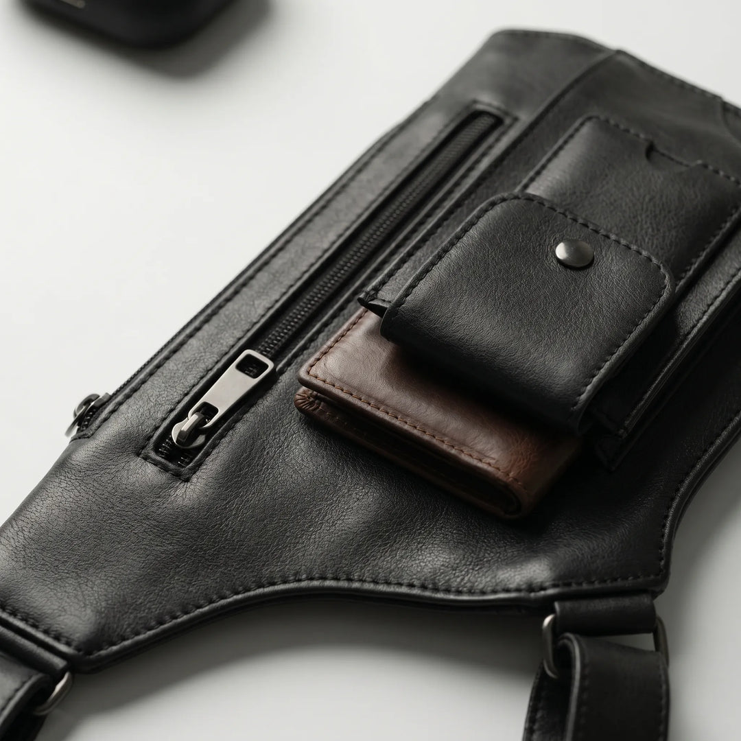 Crossbody tas | Verstelbare borsttas met meerdere vakken