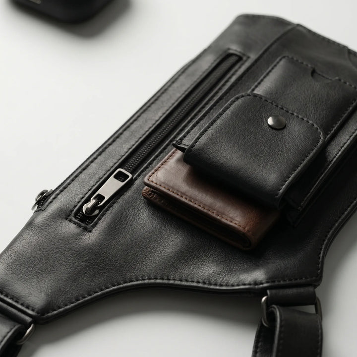 Crossbody tas | Verstelbare borsttas met meerdere vakken
