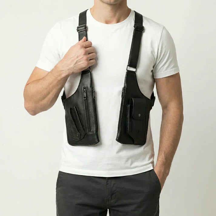 Crossbody tas | Verstelbare borsttas met meerdere vakken