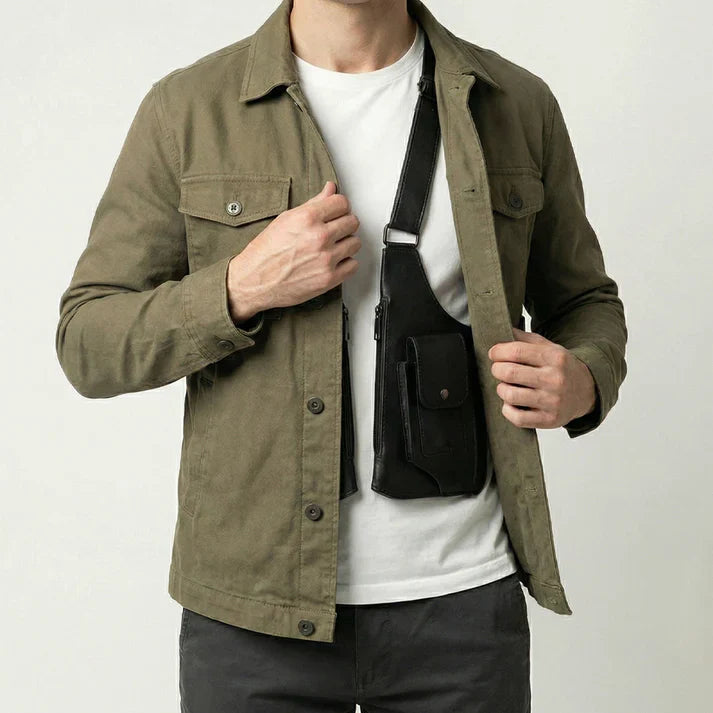 Crossbody tas | Verstelbare borsttas met meerdere vakken