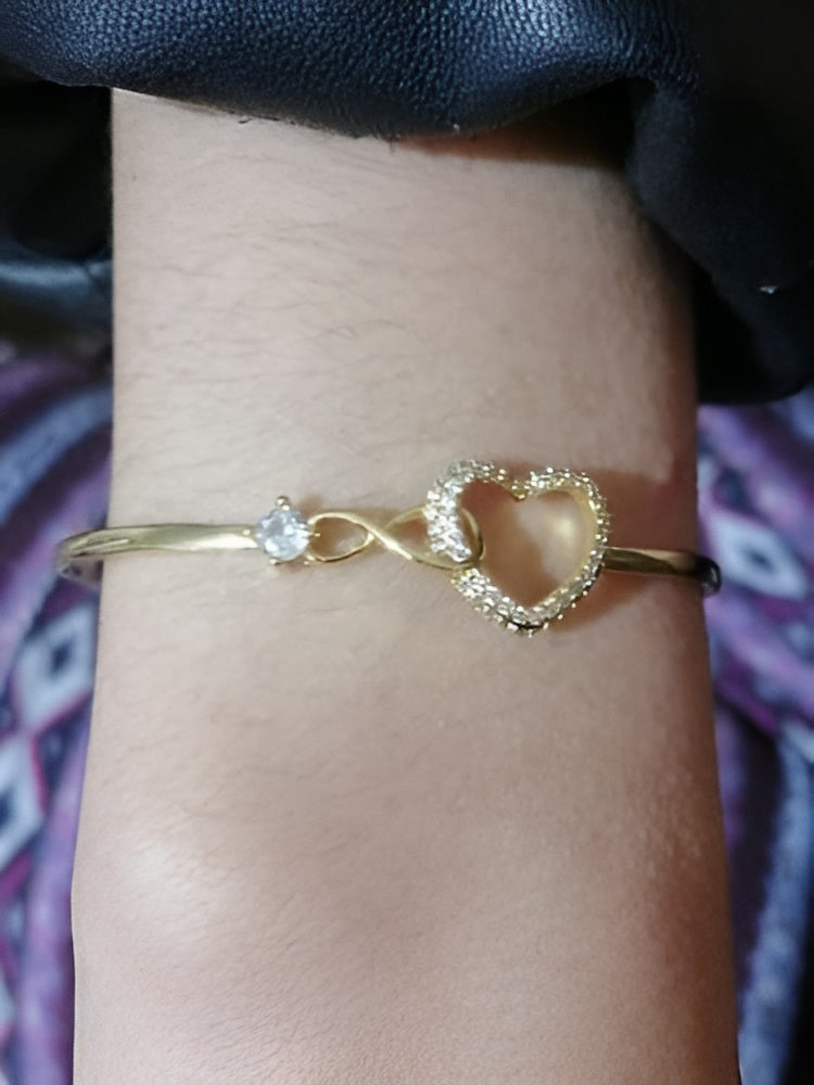 Dames armband | Verstelbare hart armband met elegant design