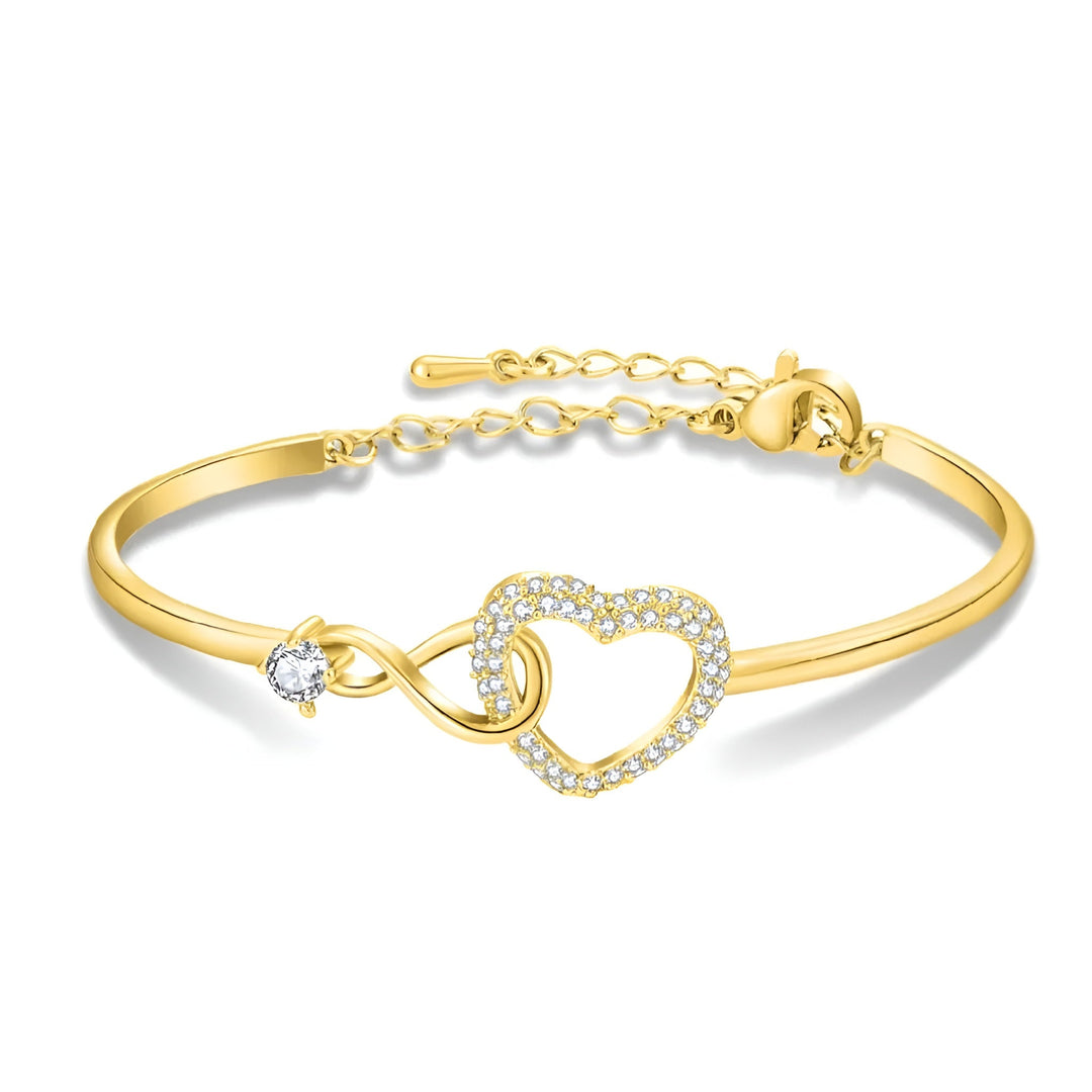 Dames armband | Verstelbare hart armband met elegant design