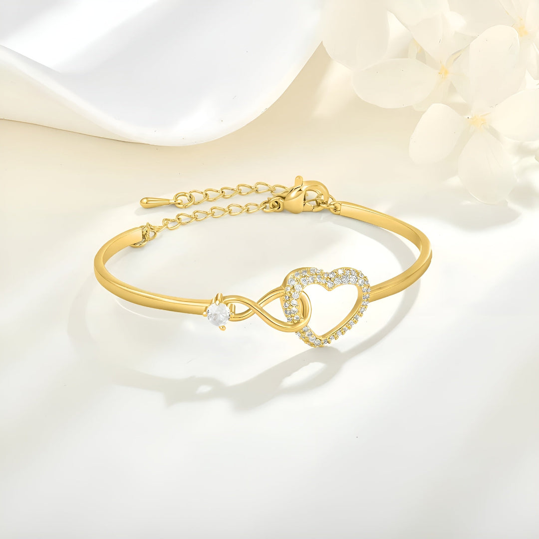 Dames armband | Verstelbare hart armband met elegant design