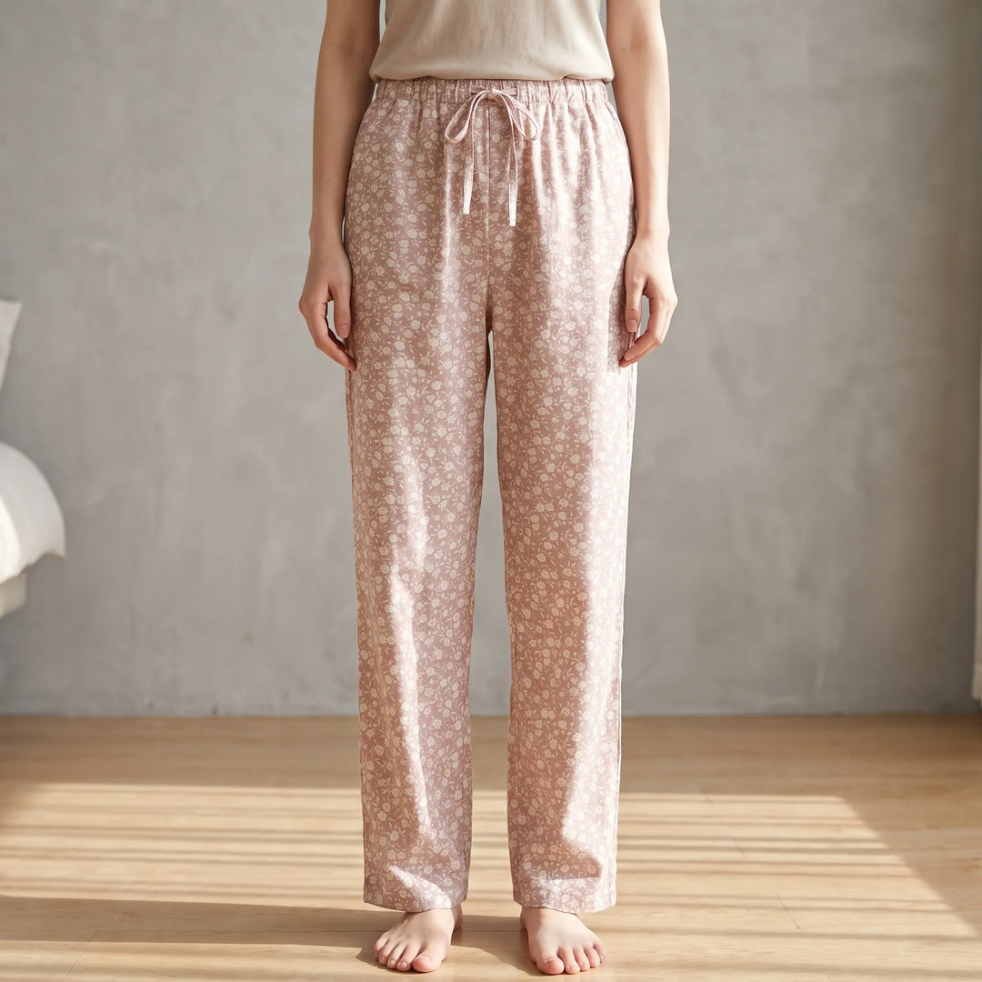 Dames broek | Comfortabele loungebroek met wijde pijpen