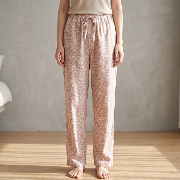 Dames broek | Comfortabele loungebroek met wijde pijpen