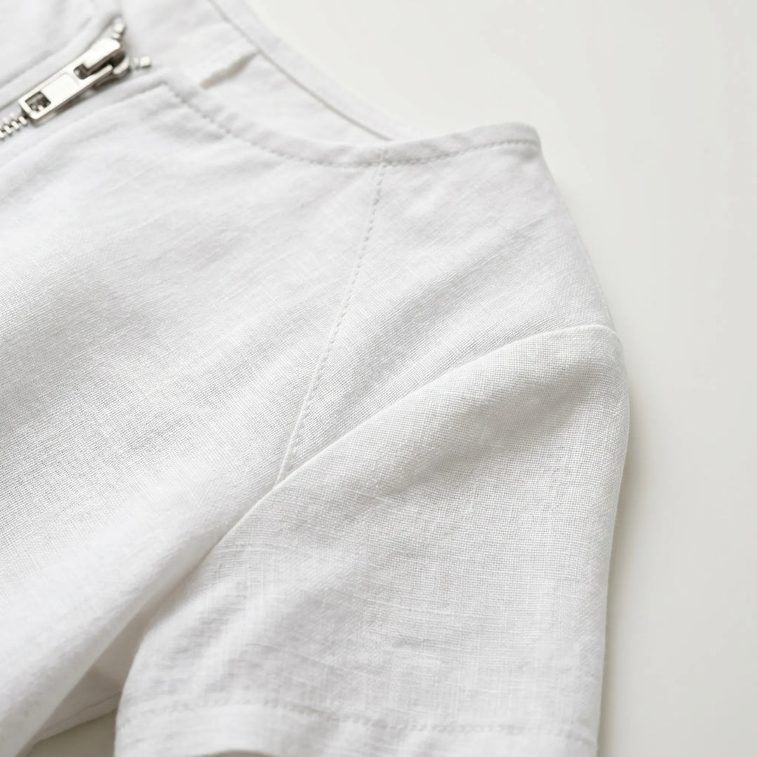 Dames jurk | Zomerjurk met rits en zakken