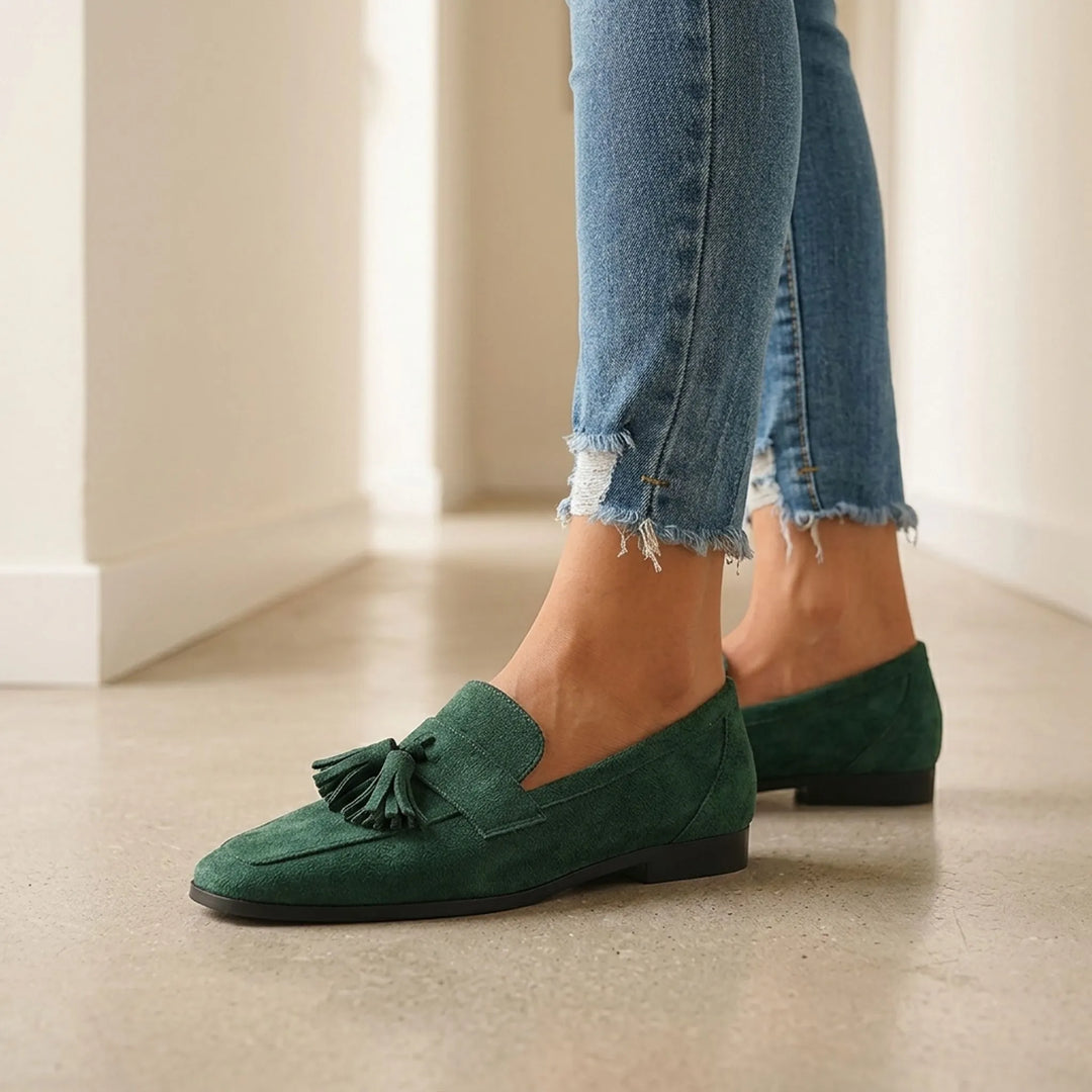 Dames loafers | Instappers met kwastjes en comfortabele zool