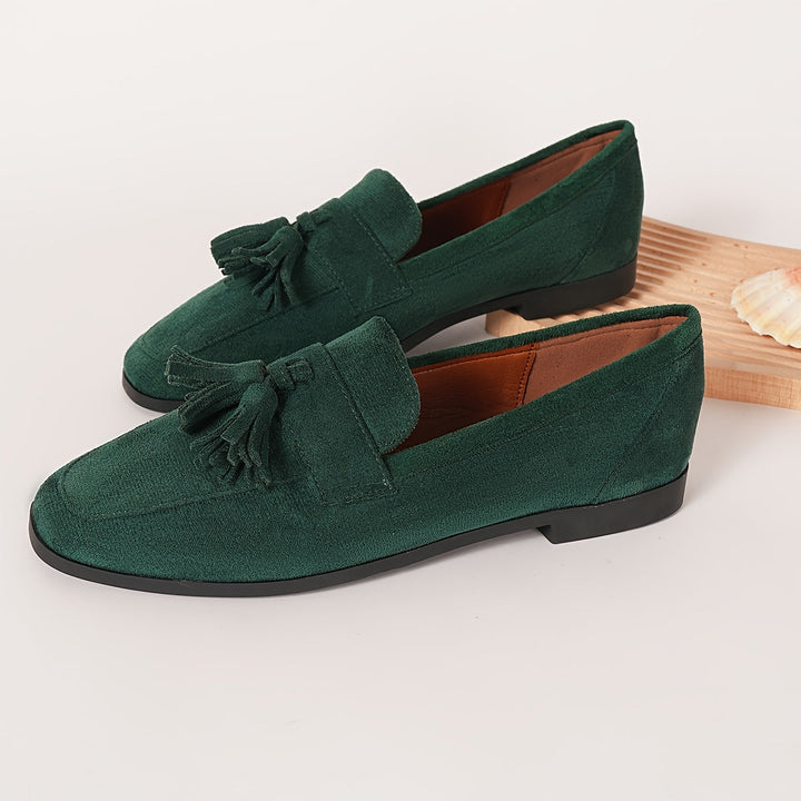 Dames loafers | Instappers met kwastjes en comfortabele zool