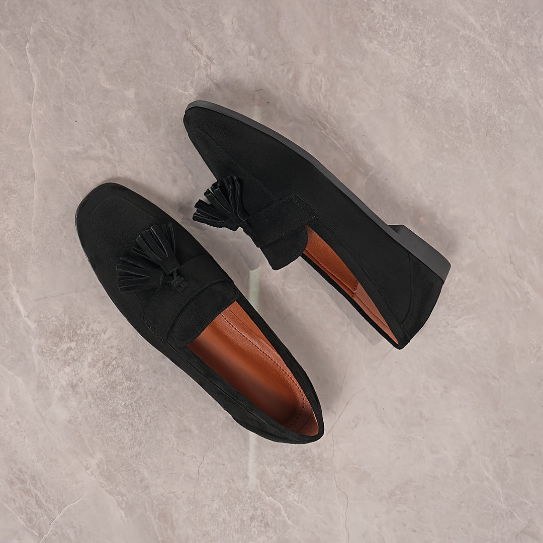 Dames loafers | Instappers met kwastjes en comfortabele zool