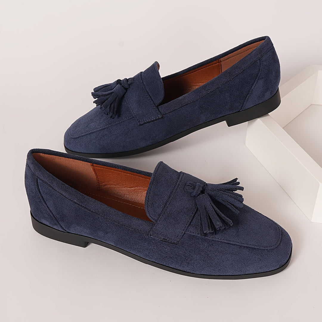 Dames loafers | Instappers met kwastjes en comfortabele zool