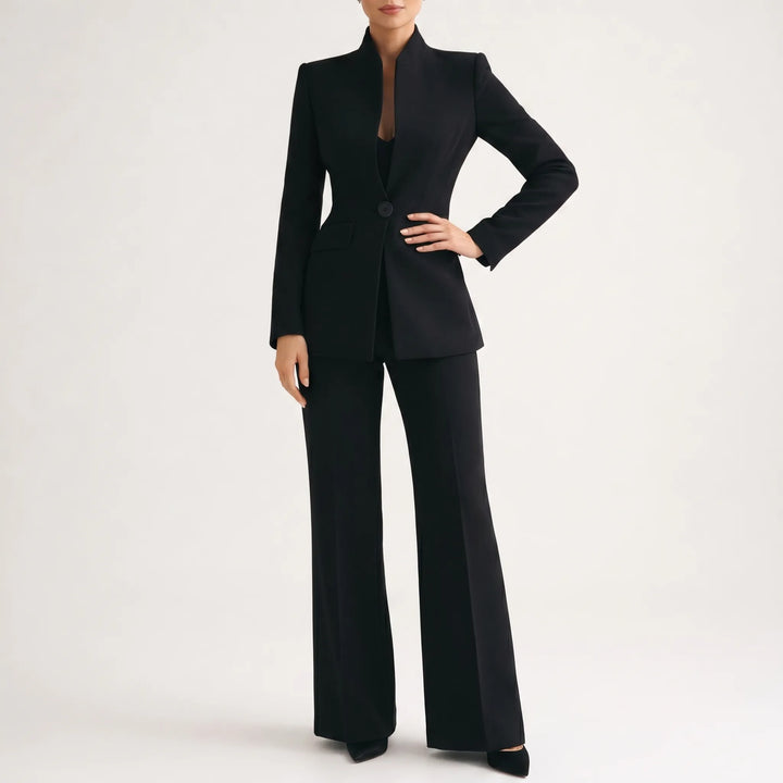 Dames pak | Elegant broekpak met getailleerde blazer