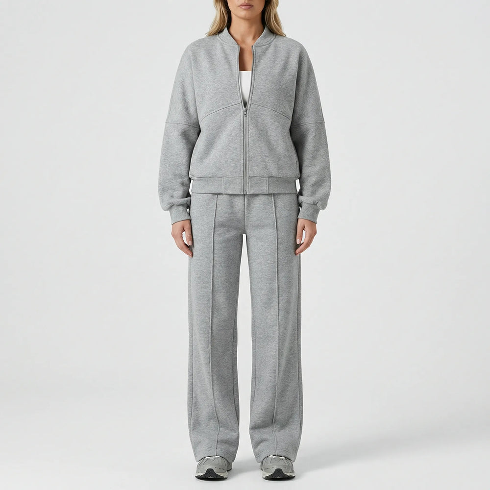 Dames set kleding | Tweedelige set met rits en comfortabele pasvorm
