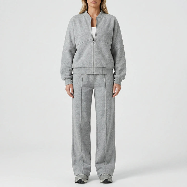 Dames set kleding | Tweedelige set met rits en comfortabele pasvorm