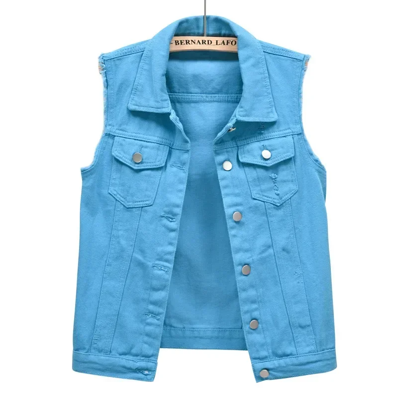 Dames vest | Mouwloos vest met knoopsluiting en borstzakken