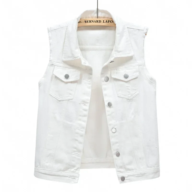 Dames vest | Mouwloos vest met knoopsluiting en borstzakken