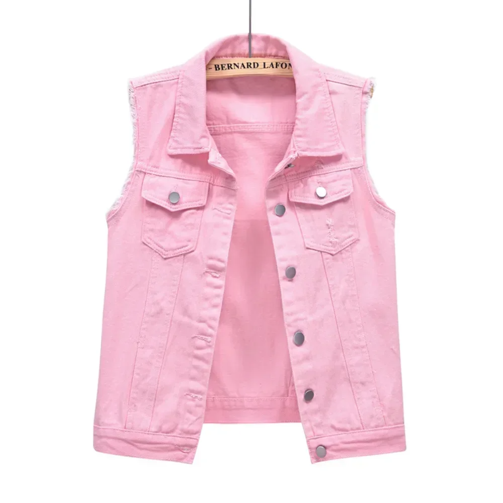 Dames vest | Mouwloos vest met knoopsluiting en borstzakken