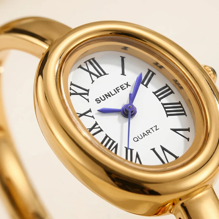 Dameshorloge | Elegante armbandhorloge met ovale wijzerplaat
