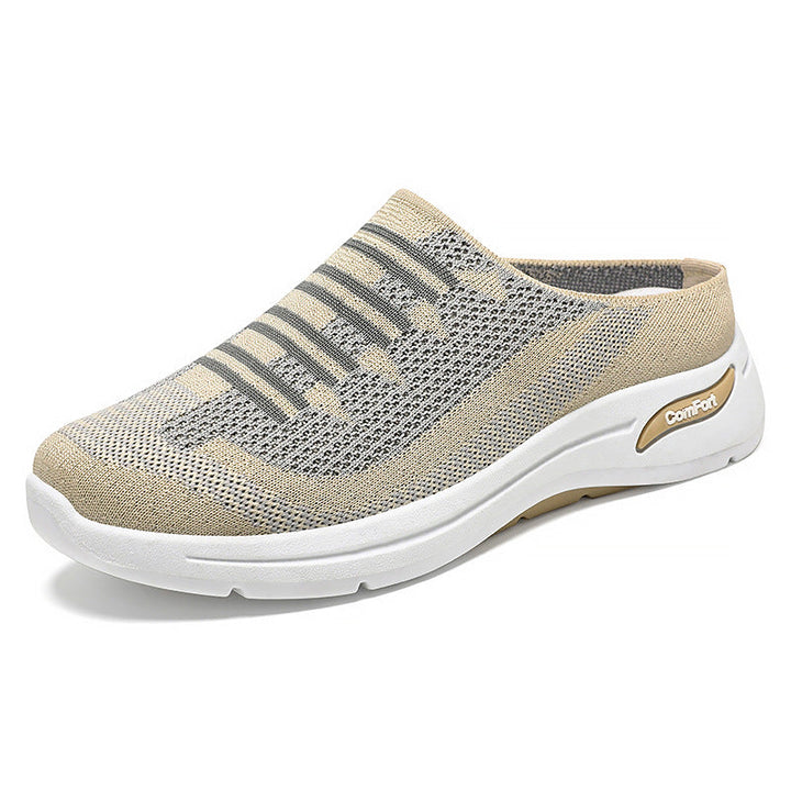 Damesschoenen | Mesh slip-on sneakers met comfortzool
