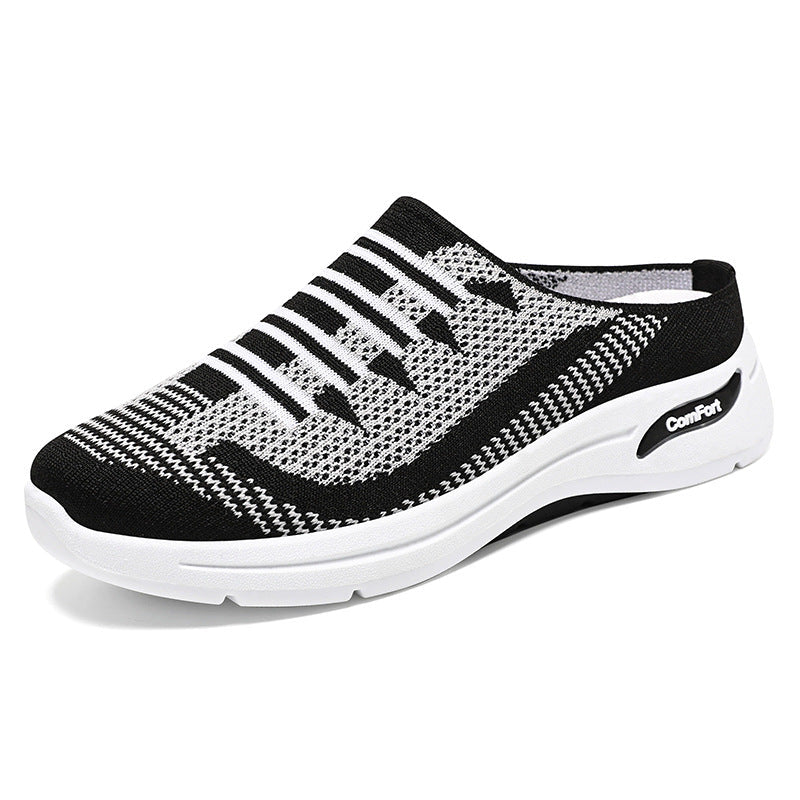 Damesschoenen | Mesh slip-on sneakers met comfortzool