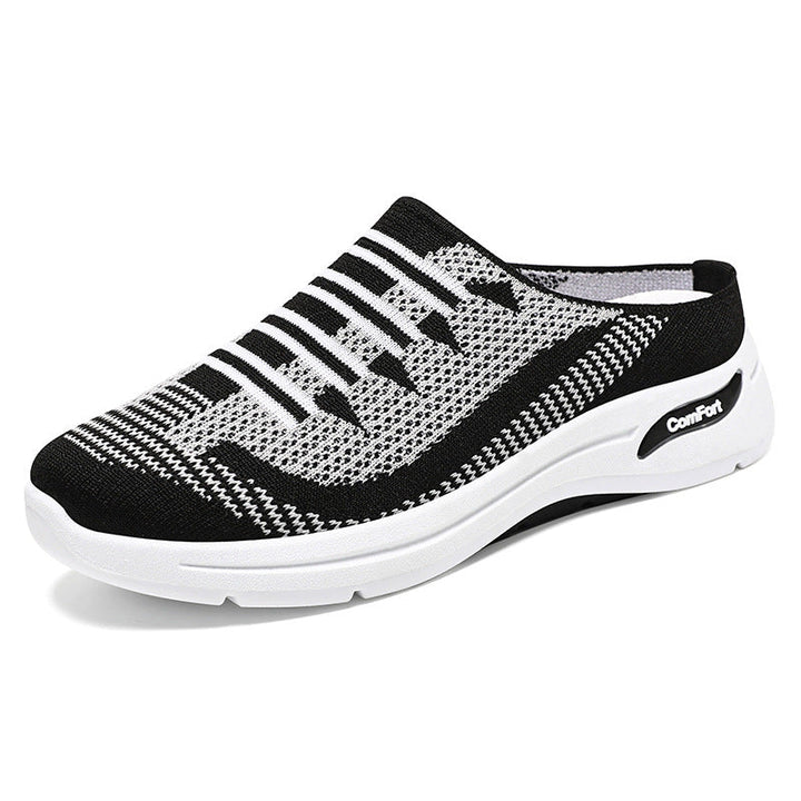 Damesschoenen | Mesh slip-on sneakers met comfortzool