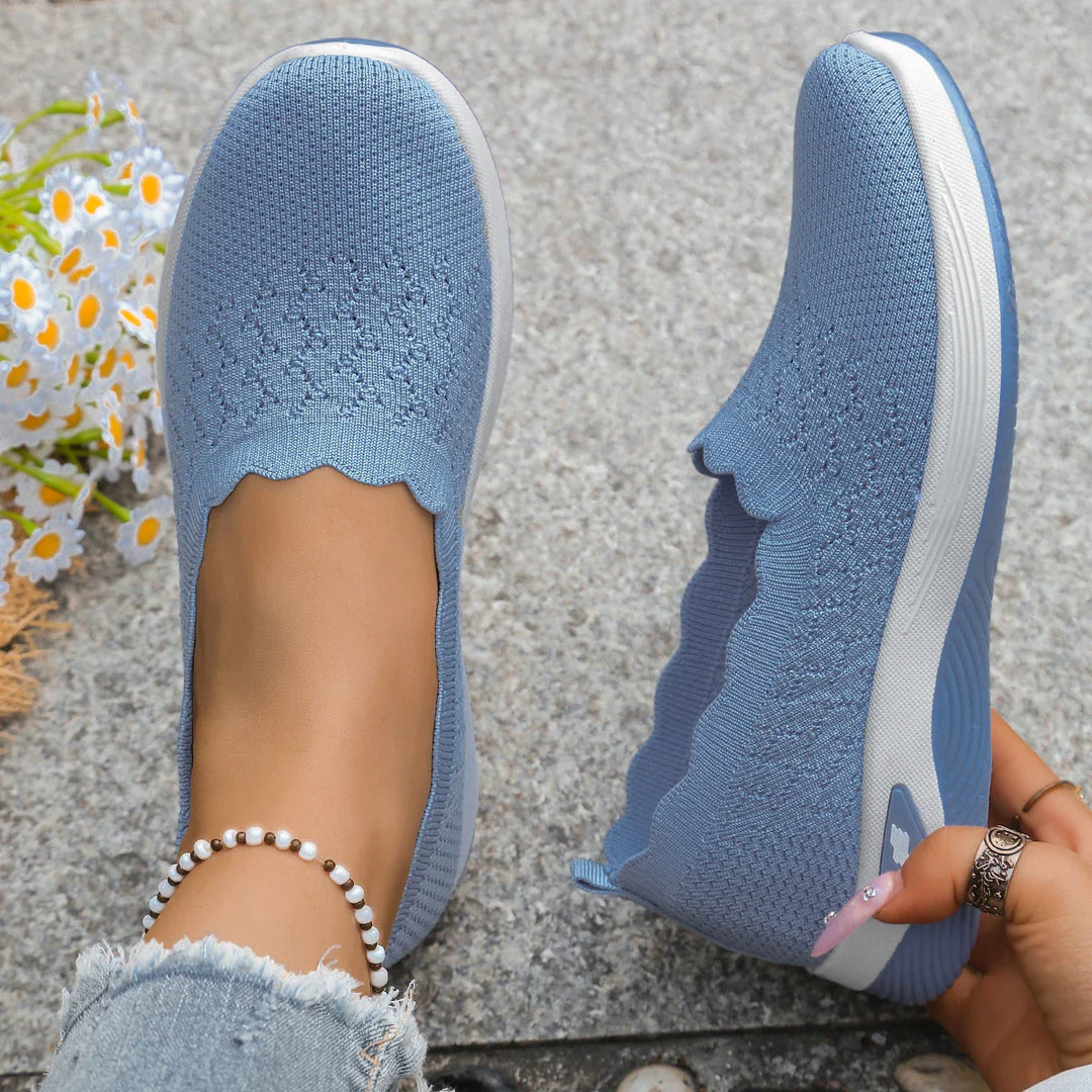 Damesschoenen | Slip-on sneakers van ademend mesh