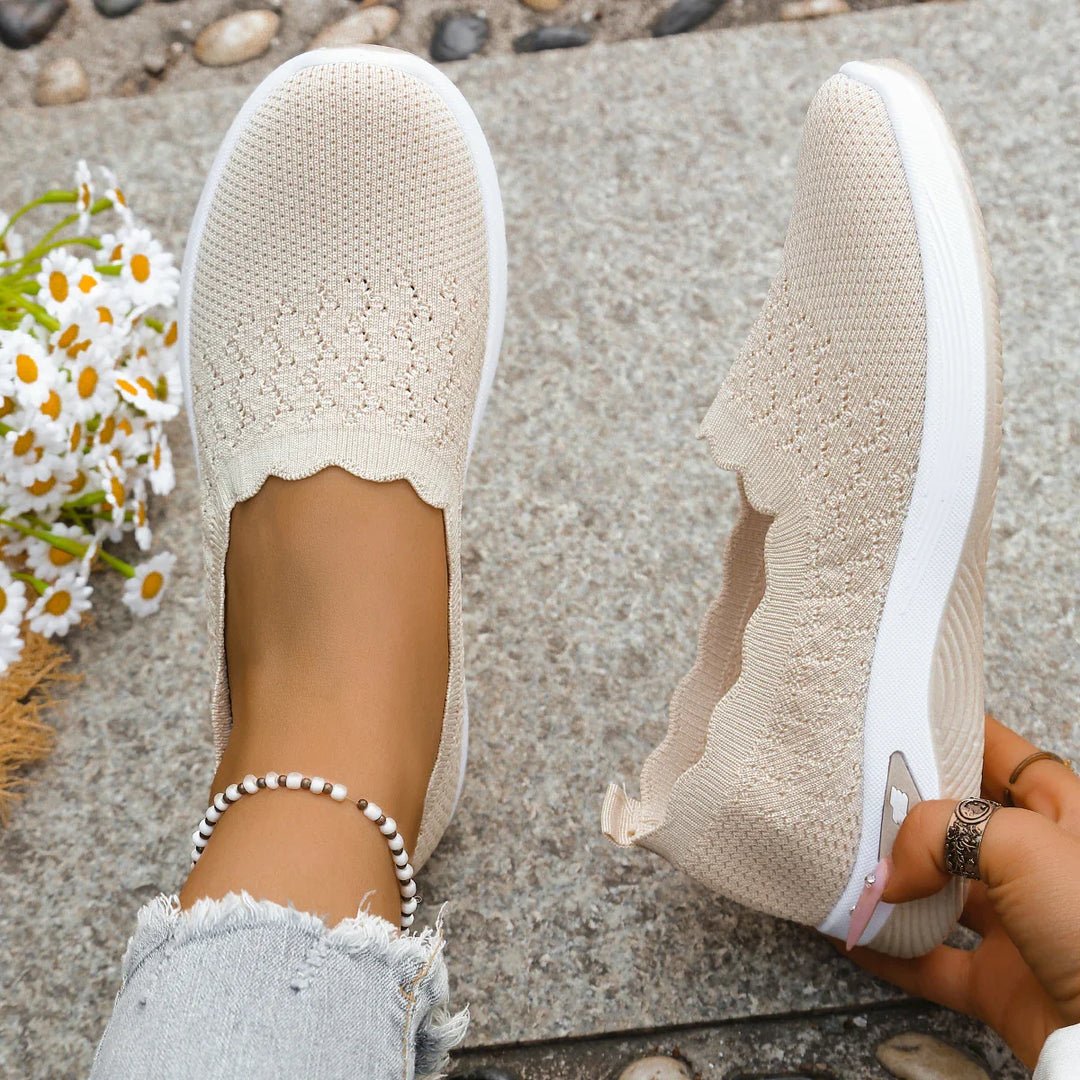Damesschoenen | Slip-on sneakers van ademend mesh