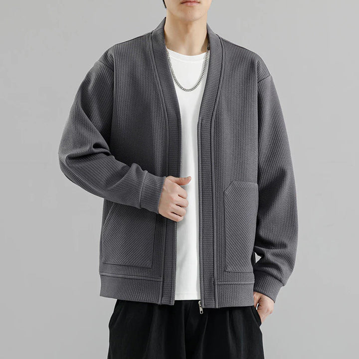 Daniel | Heren gebreide cardigan met rits