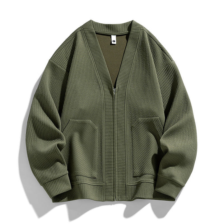Daniel | Heren gebreide cardigan met rits