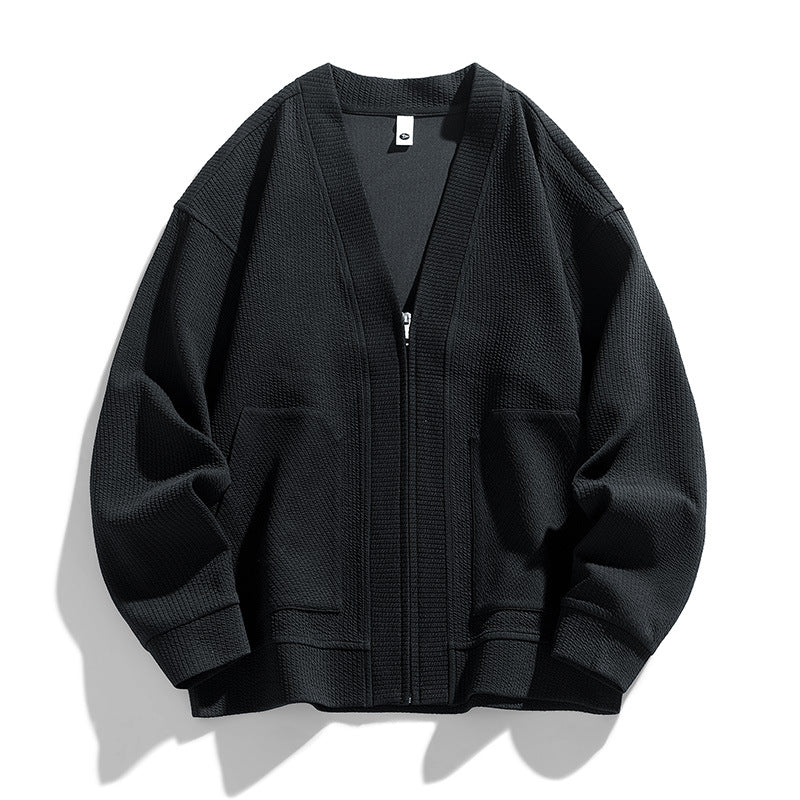 Daniel | Heren gebreide cardigan met rits