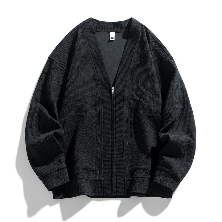 Daniel | Heren gebreide cardigan met rits