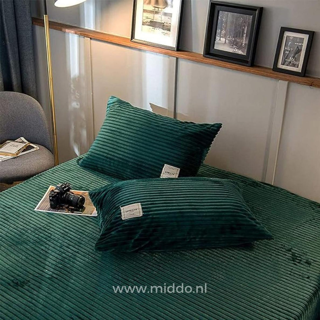 Dekbedovertrek | Fluwelen fleece met warme zachte voering