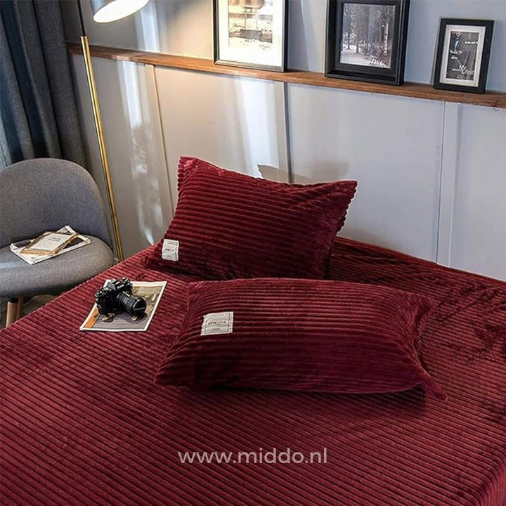 Dekbedovertrek | Fluwelen fleece met warme zachte voering