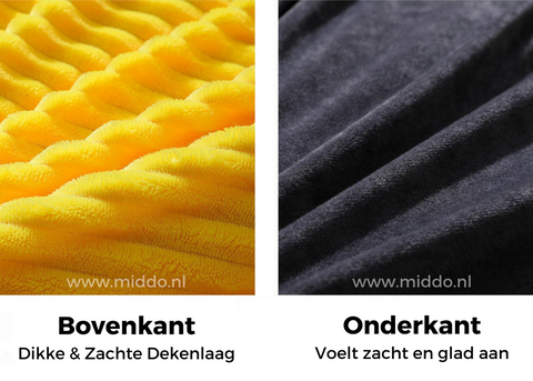 Dekbedovertrek | Fluwelen fleece met warme zachte voering