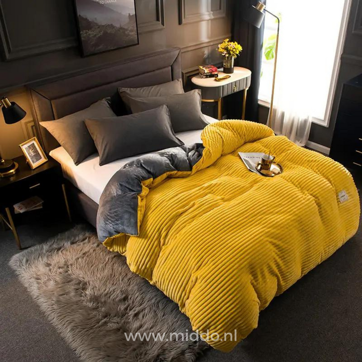 Dekbedovertrek | Fluwelen fleece met warme zachte voering