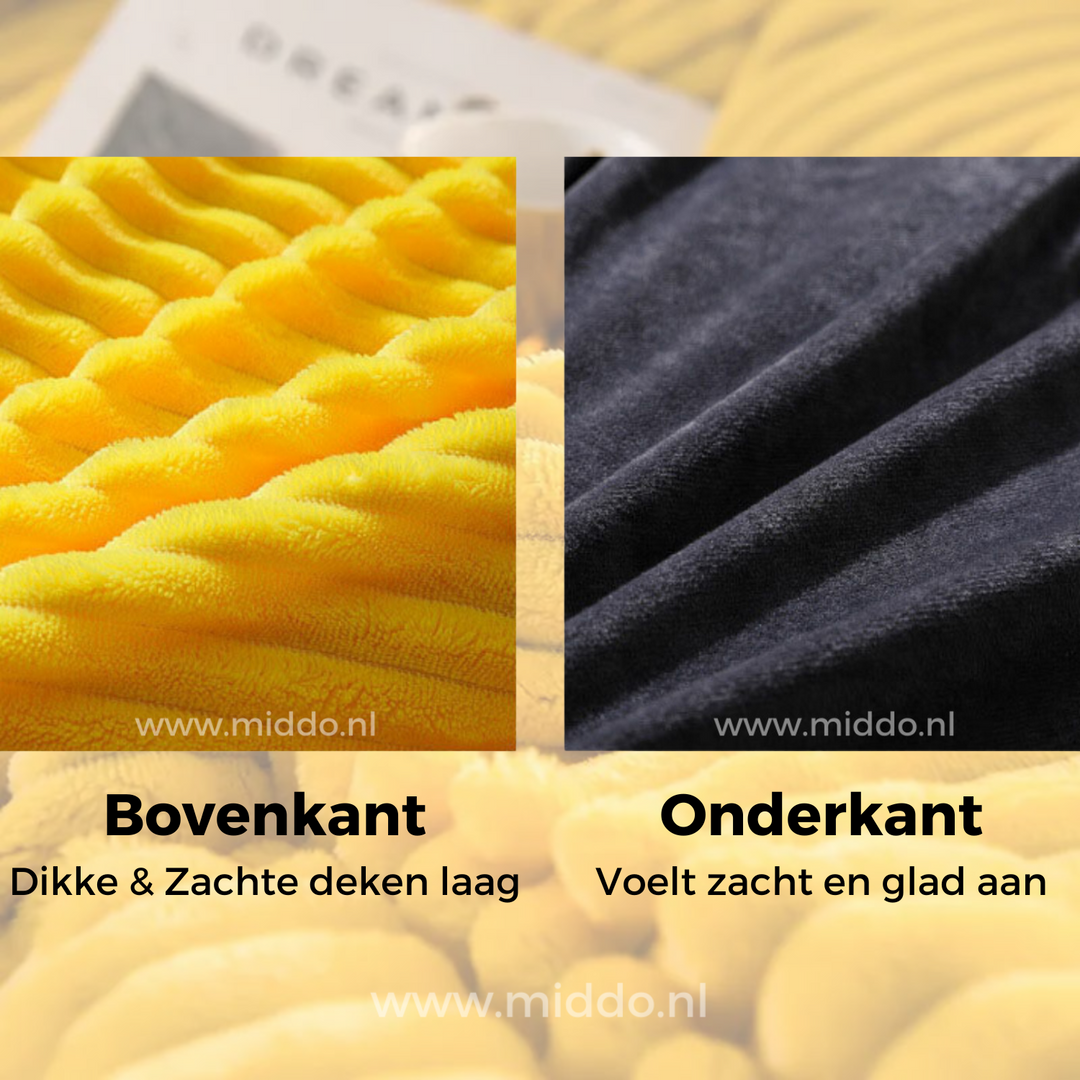 Dekbedovertrek | Fluwelen fleece met warme zachte voering