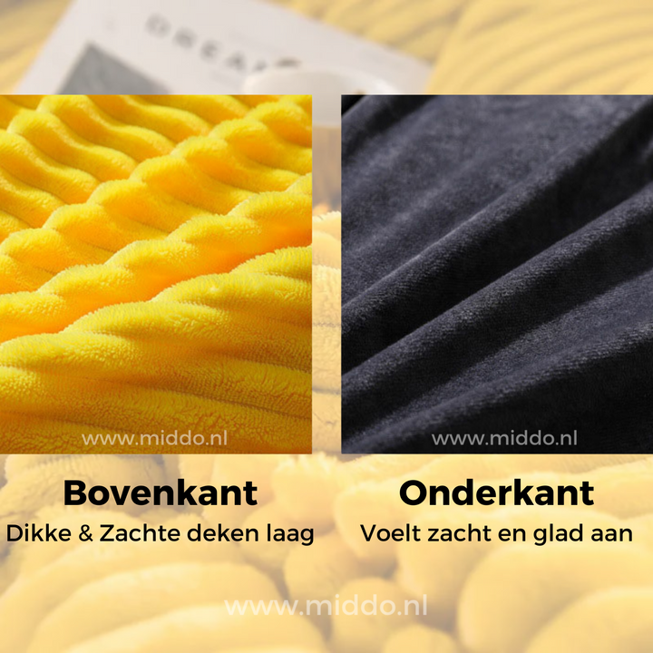 Dekbedovertrek | Fluwelen fleece met warme zachte voering