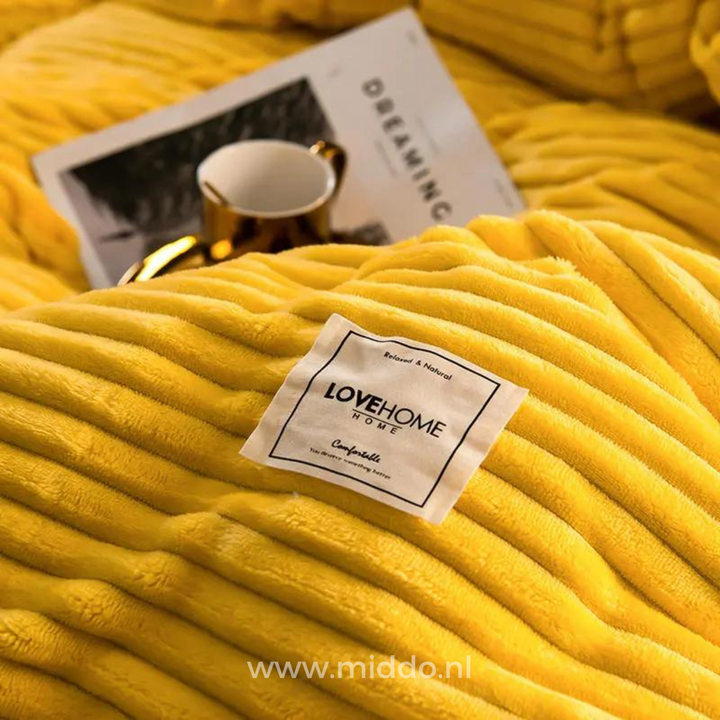Dekbedovertrek | Fluwelen fleece met warme zachte voering