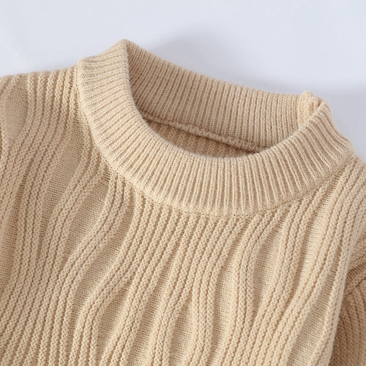 WaveKnit | Heren chunky trui met golvend ribpatroon